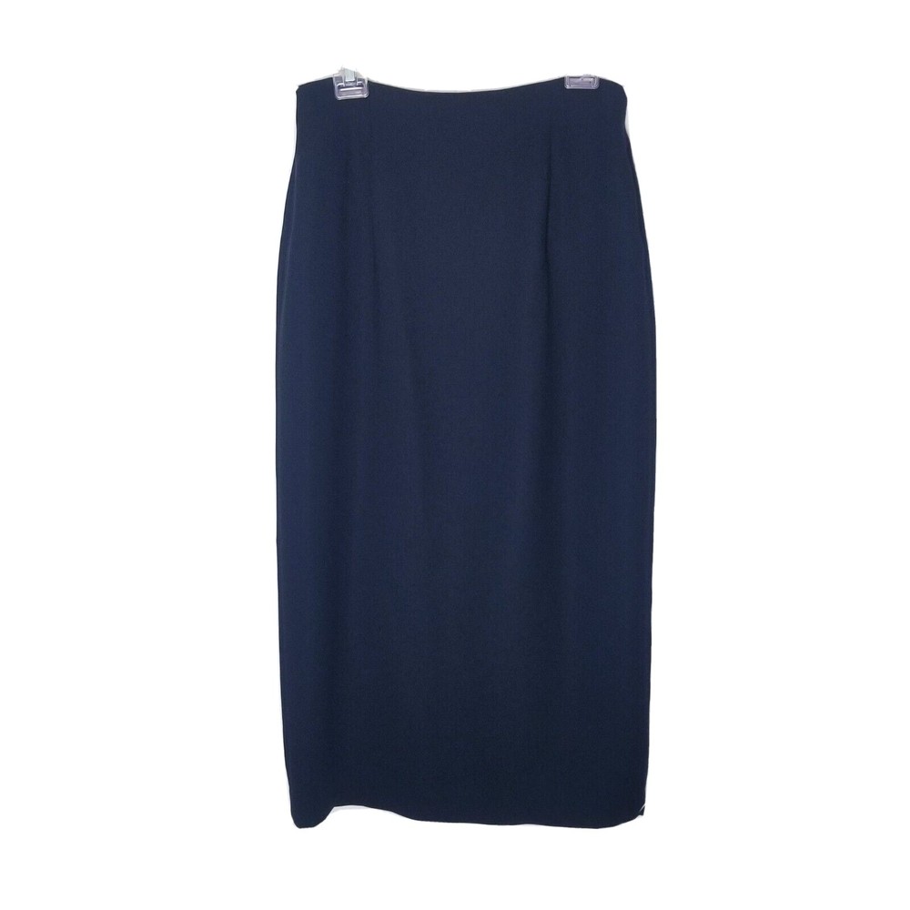Rena Rowen Black Straight Pencil Skirt Women Size 12